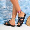 New Shoe Cover Toe One-foot Light and Comfortable Flat Fish-mouth Beach Cool Slippers Women's Shoes