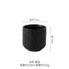 Rock Patterned Straight Cup Black Drinking Ceramic Tea Cup Without Handle, Hotel Restaurant Drinking Tea Cup, Tea Cup, Wine Cup
