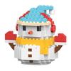 Santa Design Building Blocks Set Sturdy Steady Assembled Ornament For Home
