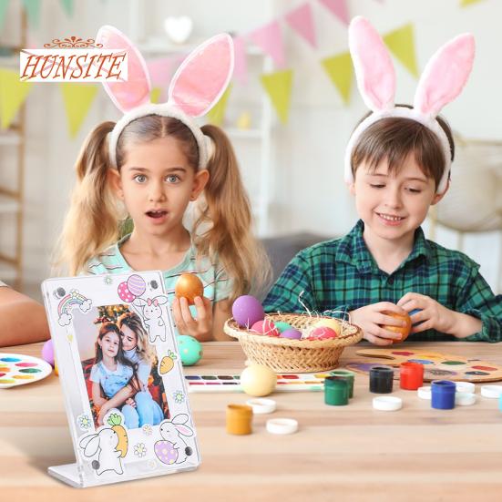 3-Inch Photo Frame, Cartoon Animal Pattern, Acrylic Display