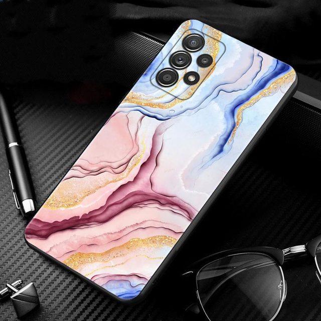 Fall für Samsung Galaxy A71 A51 A41 A12 A21s A23 A52 A72 A22 A03s A52s A53 A73 A32 A33 A13 Schönheit Marmor Gold Textur Quicksan