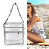 Clr Shoulder Bag Fashion Lightweight Large Capacity PVC Transparent Shoulder Bag for Travel Concerts Sports Events