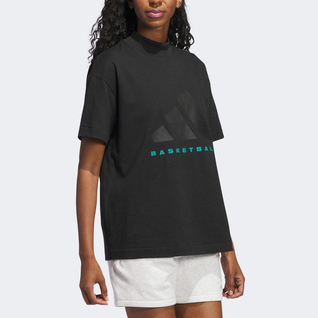 Adidas The 2024 Collection Chapter 03 Basketball Cotton Tee With Drop Shoulders Unisex Tops Black JN6073