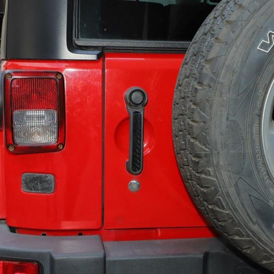 Door Grab Handle Erts Cover Decoration Trim for 4-Door Jeep Wrangler JK 07-17