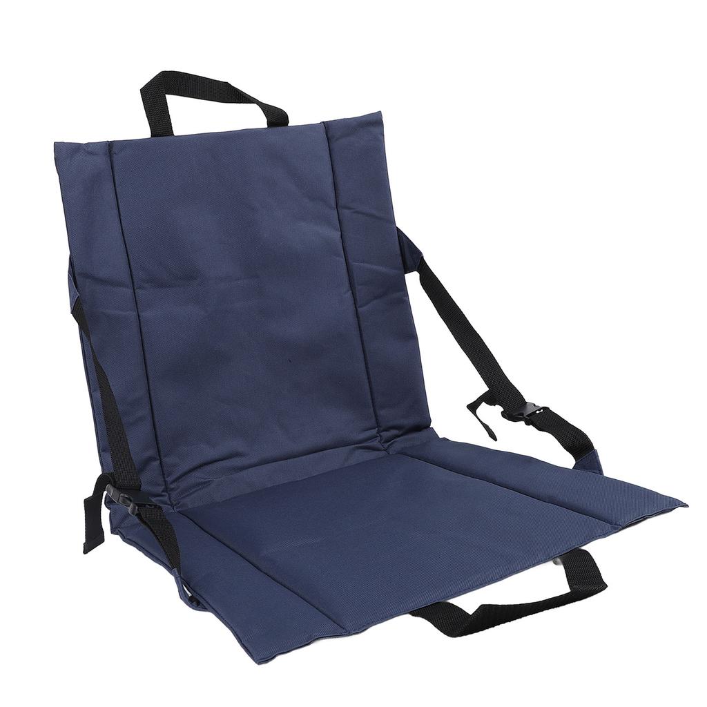 Portable Stadium Seat Cushion Foldable Oxford Cloth Outdoor Cushion with Backrest for Sports Events 