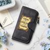 Women Camping Theme Long Wallet Casual Portable Multi Card Slot Purse Fashion Daily Use Clutch