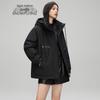 SNOWFLYING Women's Short Hooded Down Parka