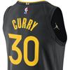 Jordan Golden State Warriors Dri-FIT ADV NBA Authentic Breathable Basketball Jersey Men Jersey Black FQ4743-010