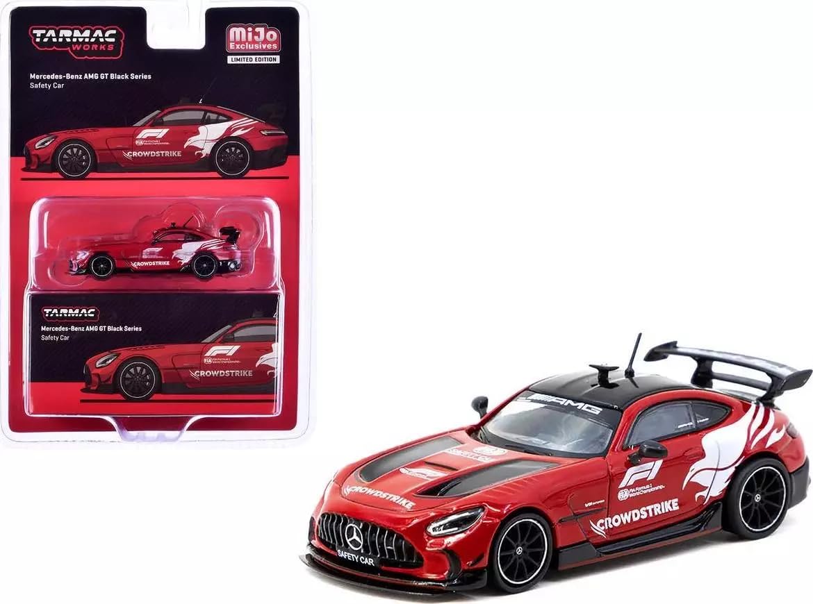 

Tarmac Works AMG GT Black Series F1 Safety Car Red Tarmac Works Safety Car Mini Car 1/64 Mercedes-Benz [Предмет]