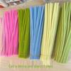 Macaron Color Extra Dense Handmade Flower Pipe Cleaners