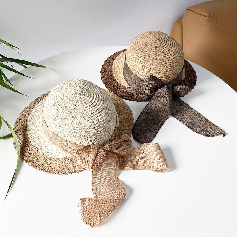Versatile Style Hat Straw Woven Exquisite Brim Womens Hatscaps Sunshade