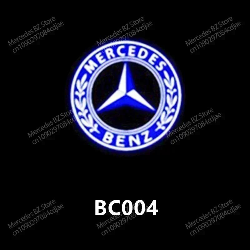 2/4P Car Door Lamp Projector Welcome Step Up Puddle Light For Mercedes Benz W166 GLE C167 B E A C Class W205 W176 W213 GLC X253 Vvv1