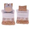 Popular Doll Bed With Flower Pattern Detachable Pillows And Sleeping Bag For Plush Dolls 17cm Plush Figure Doll Display