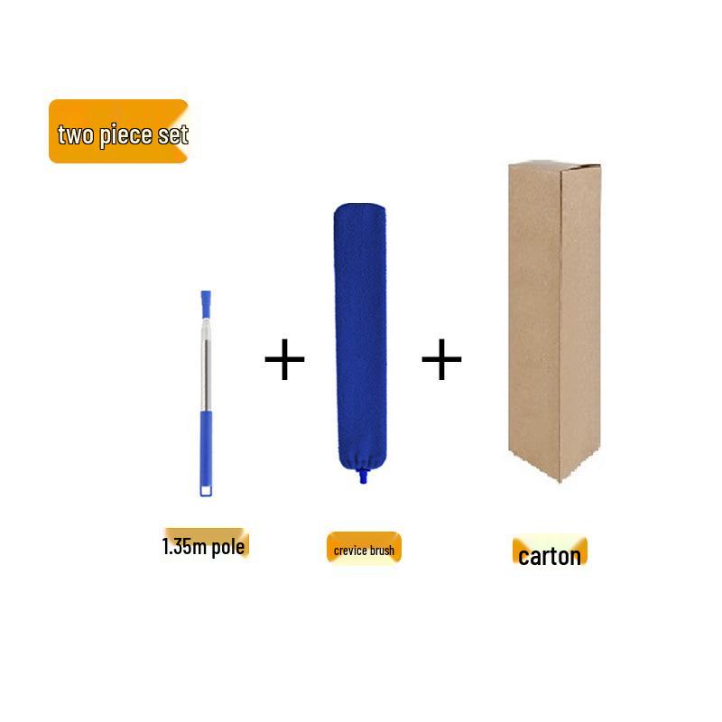 Retractable Extendable Gap Brush & Roof Duster - Household Cleaning Tool for Dusting Under Beds and More