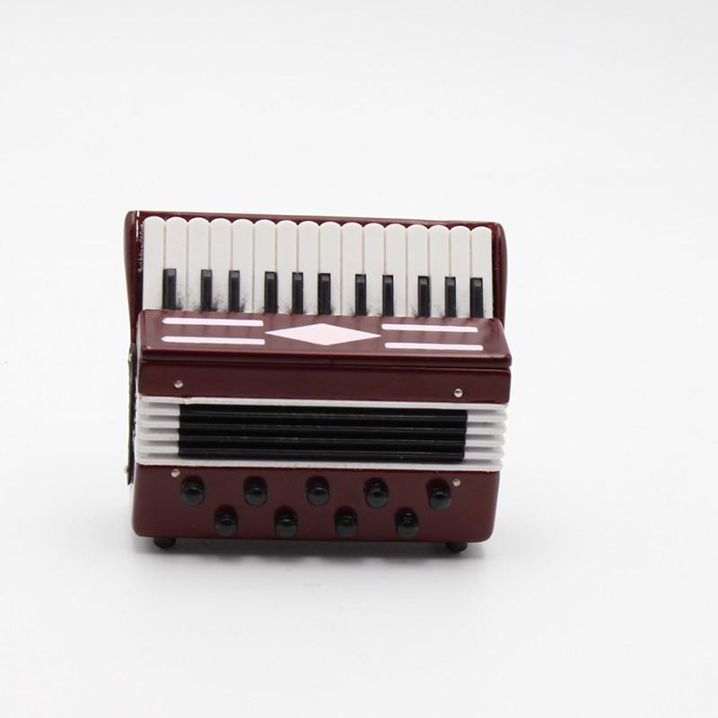 

Handmade Miniature BJD Doll Accessories: Mini Wooden Accordion