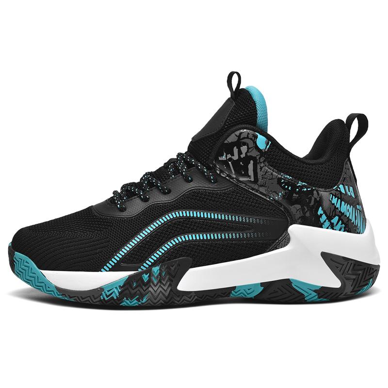 

Big Size 38-48 Men Basketball Shoes Breathable Basketball Sneakers Shock-Absorbant High-top Sneakers Men Outdoor Sport Shoes 48