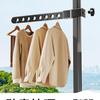 Invisible Balcony Folding Clothes Drying Rack - Anti-Theft, Outdoor & Window Guard Rail Drying Pole.