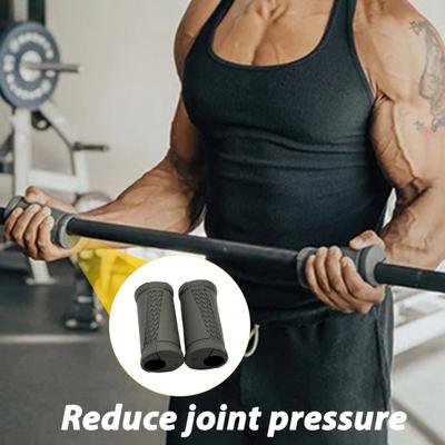 1/2 Pairs Angled Barbell Grips Ergonomic Rotating Weightlifting Handles Reduce Joint Stress Bench Press Biceps Triceps Forearm Training Dumbbell Grip