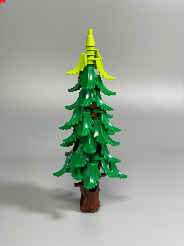 Non-Toxic Moc Bricks Height About 147Mm Pine And Cypress Snowfield Ice Skiing Winter Park Secene Educational Building Blocks Kids Toys