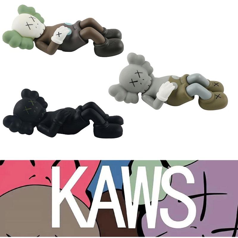 Sezamová ulice Kaws Cos Nosící panenka, Anime Trendy Figurka Velkoobchod 17cm, Materiál Pvc, Šedá