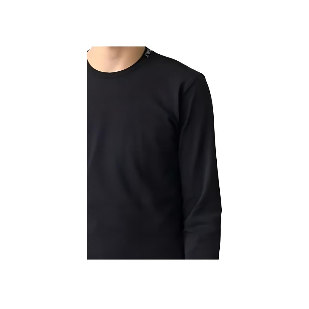 Emporio Armani Solid Color Slim Fit Long Sleeve T-Shirt Men tops Black 111023-4F531-00020