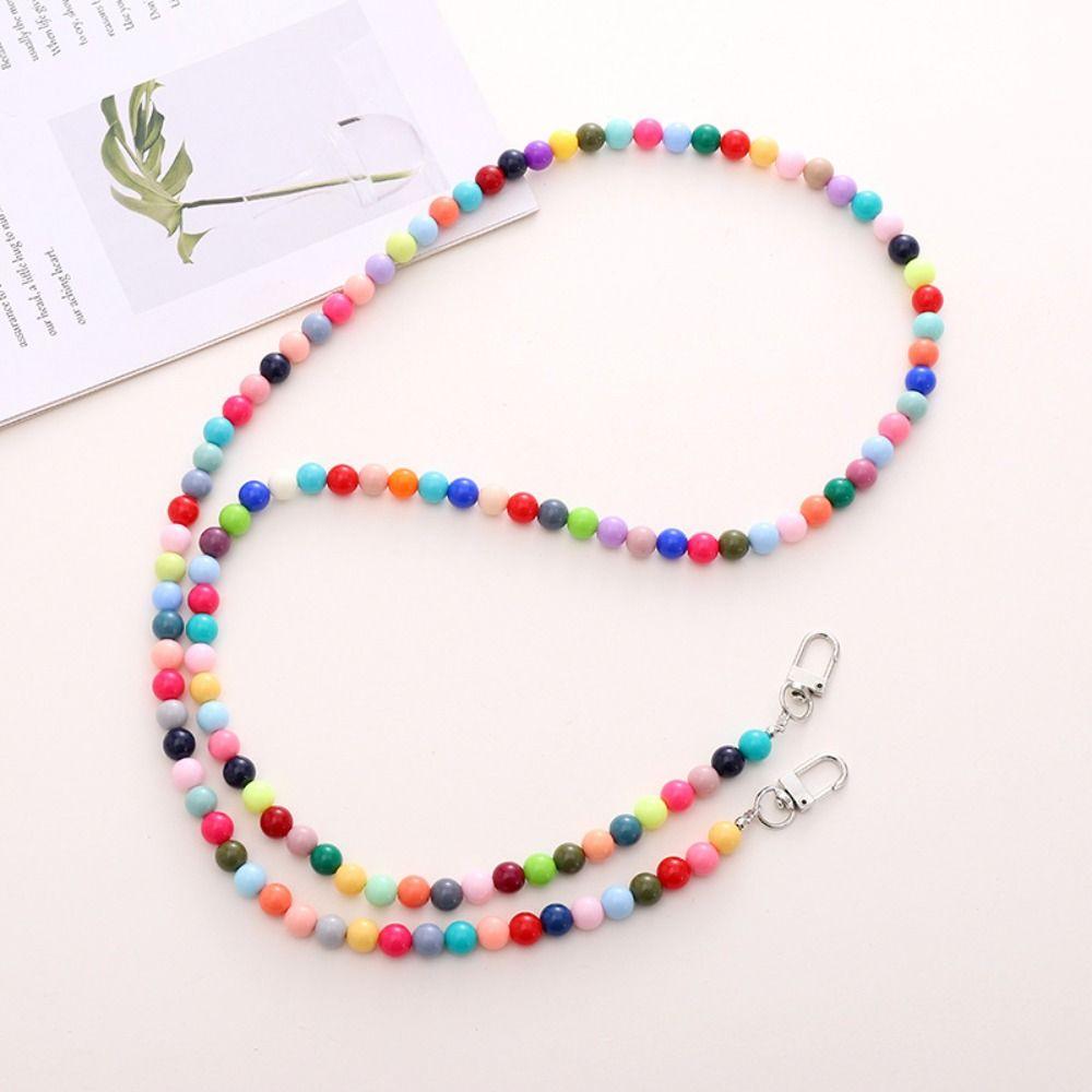 Cellphone Lanyard Mobile Phone Beaded Long Chain  Phone Case Accessories