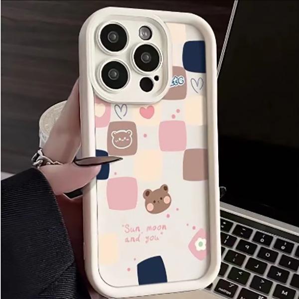 Graffiti Cute Niche Korean Case for Apple iPhone 14/13 Pro, 15, 16, 17 Pro Max