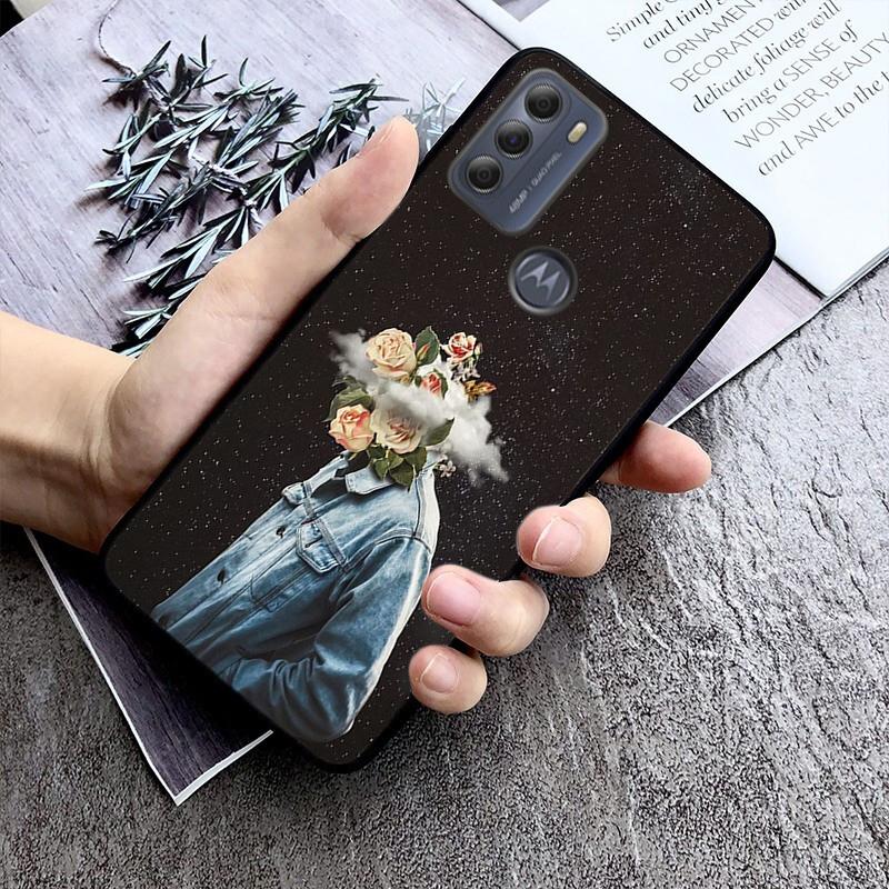 Flower Girl Art Phone Case For Moto G84 G22 G32 G42 G52 G62 G53 G72 G60 G60S G100 G10 G20 G30 G13 G50 G 5G G Pure