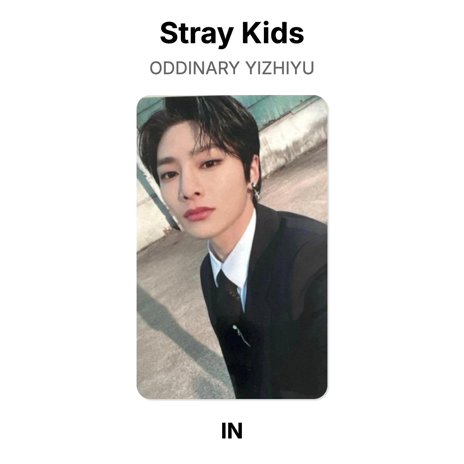 Stray Kids ODDINARY YIZHIYU Официальная фотокарточка I.N 02
