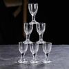 10ml/15ml 12pcs Spirits Cup Whiskey Glasses Luxury Baijiu Goblet Drinkware Transparent High Footed Wine Glass Exquisite Gifts