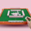 Travel Portable Mini Mahjong Foldable Wooden Production Table Cute Mini Hand Playing Mahjong Interesting Decompression Game