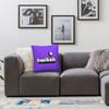 Federa Cuscino Quadrata Logo Twitch Poliestere Lino Velluto Fantasia Zip Decorativa Federa Cuscino da Lancio Copricuscino per la Casa