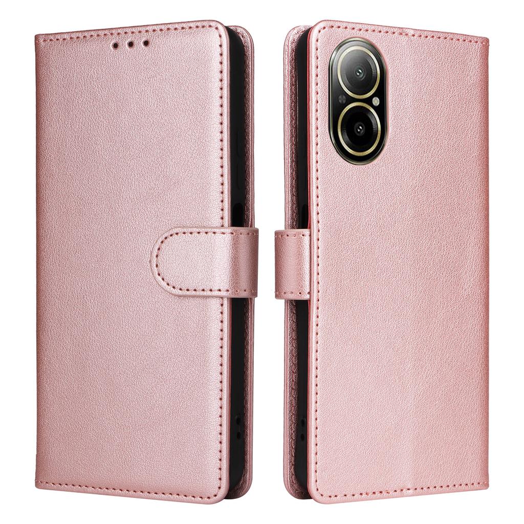 For Realme C67 4G/12 Lite 4G Case Wallet Stand View PU Leather Phone Cover with Wrist Strap