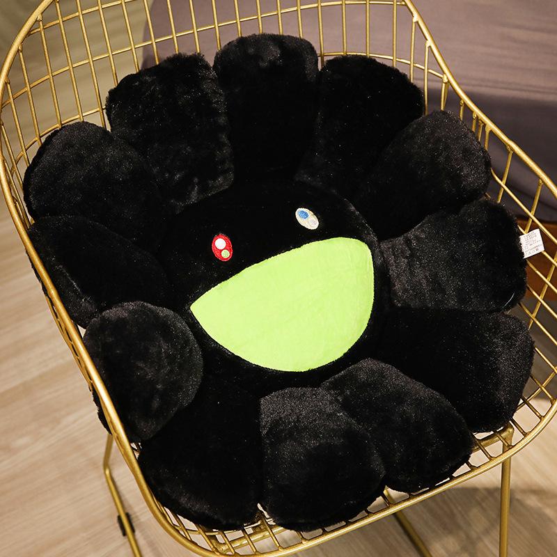 

Seven-Color Sunflower Plush Seat Cushion & Decorative Pillow Double-sided Expression 40cm 0.4kg