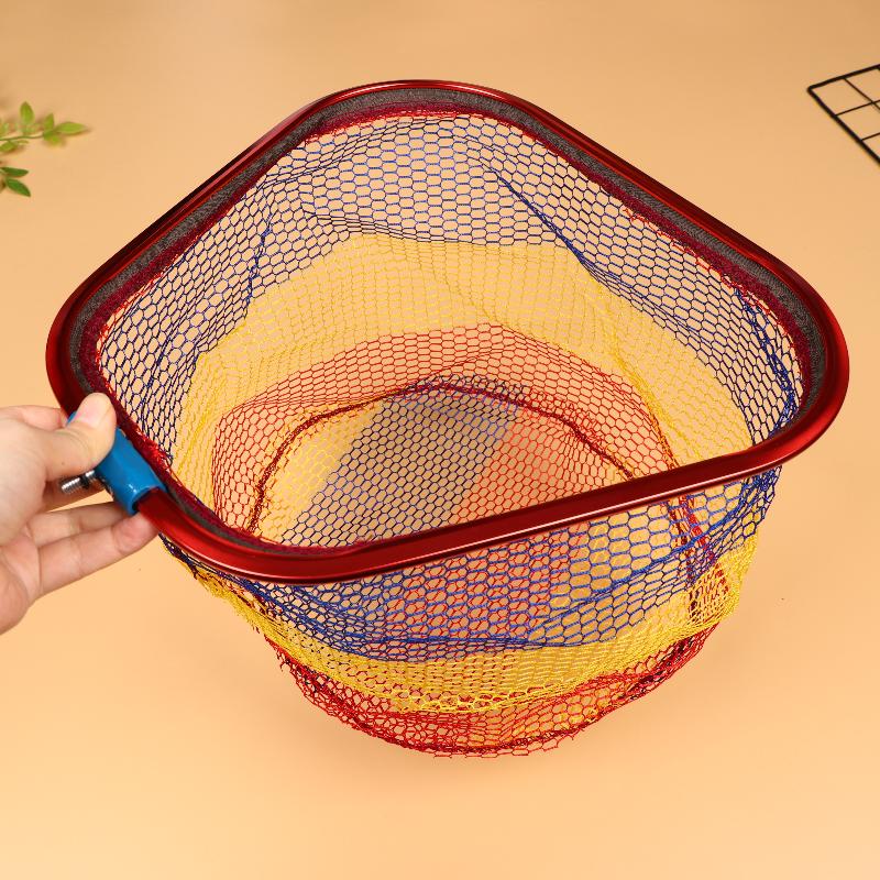 Aluminum Alloy Fishing Nets Head Fishing Scoop Colorful Fishing Hand Net Durable Ultralight Landing Net Fishing Tolls