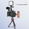 Full Camera Cage for Canon Mirrorless Extension Microphone Fill Light Photography Accessories with Cold Shoe R5/R6 Cameras, Mount, Bracket,
