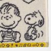 Nishikawa Snoopy Mini Towel 25 X 25 Cm Washable Cotton Ivory XT46606646 PN6603TW PEANUTS GANG 100%