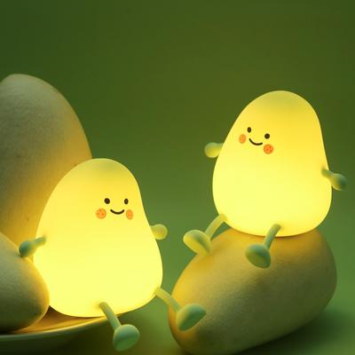 Night Lights Silicone Night Light Timed Sleeping Atmosphere Decompression Pat Night Light Creative Ornament Mobile Phone Holder