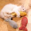 Simulated Mint Fish Cat Toy for Relieving Boredom, Durable Scratching and Biting, Hemp Cloth Fish Cat Toy, Pet Supplies