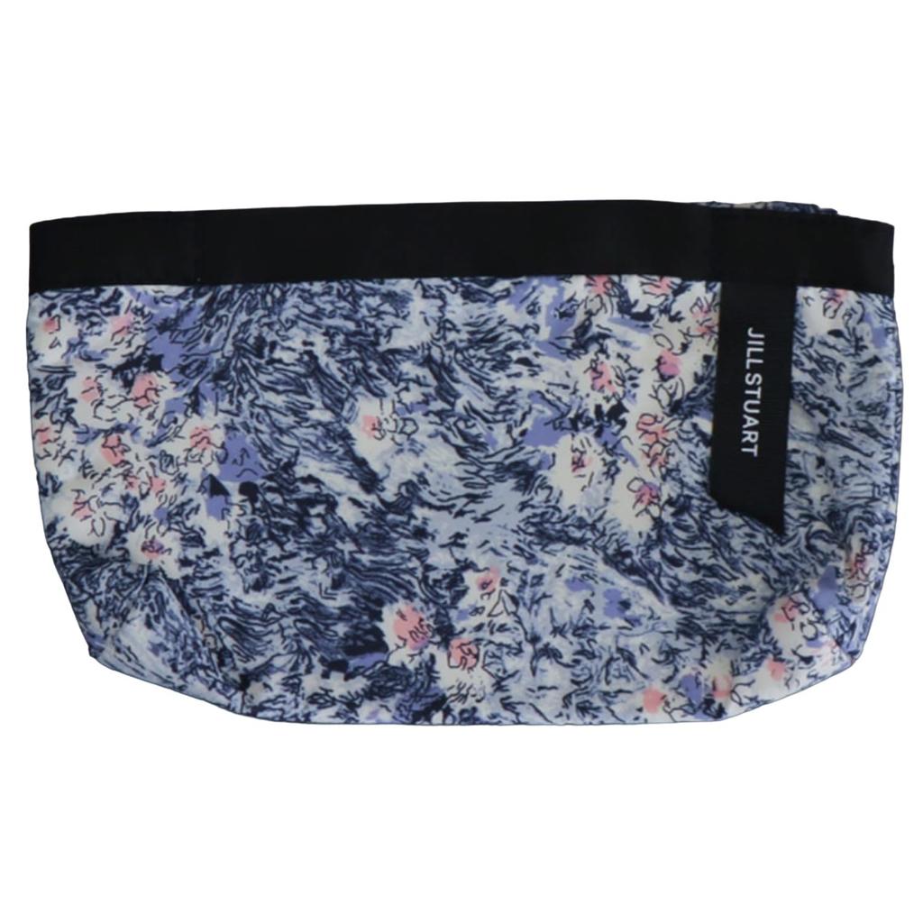 JILL STUART Folding Umbrella for Perfect for Car Rain and Features an Abstract Flower Pattern and Water 1JI Perfect for Blue Case/Bag Women, Use,