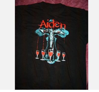 Aiden band Tričko Základní Velikost S-5XL unisex pánské krátký rukáv