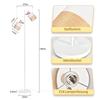 Lampadaire - NETTLIFE - Nettlife - 2 douilles E14 - Interrupteur au pied - Blanc métal