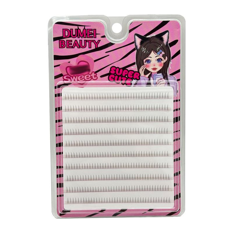 10-Row Autumn Leaf & Sunflower Faux Eyelashes - Flat, Glue-Free