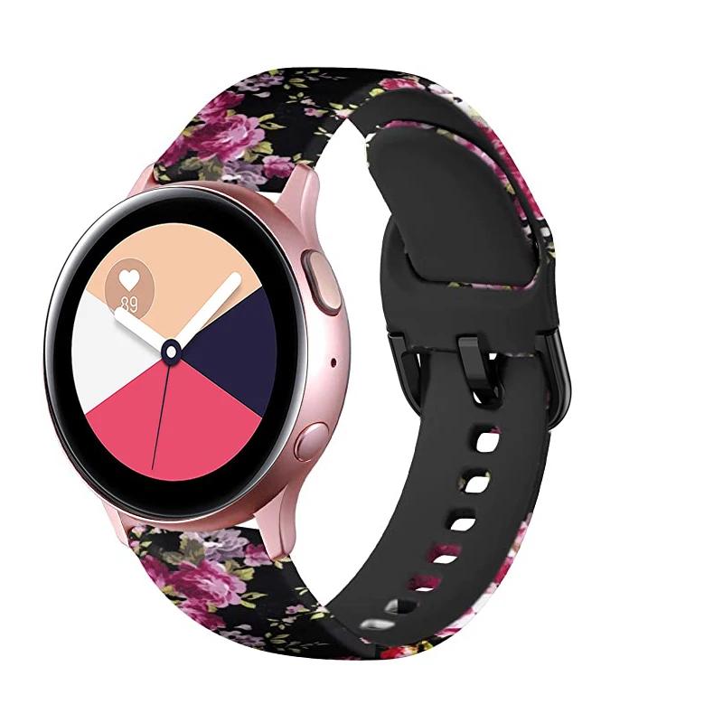 

Printed Band for Samsung Galaxy Watch 6/5 pro/4/Classic/Gear S3/Active Sport 22mm/20mm Bracelet Galaxy 6 classic 43mm 47mm strap 20mm watchband
