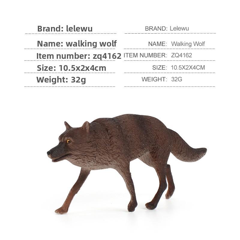 Wildtier Wolf PVC Modellset mit statischem Design für pädagogisches Kinderspiel