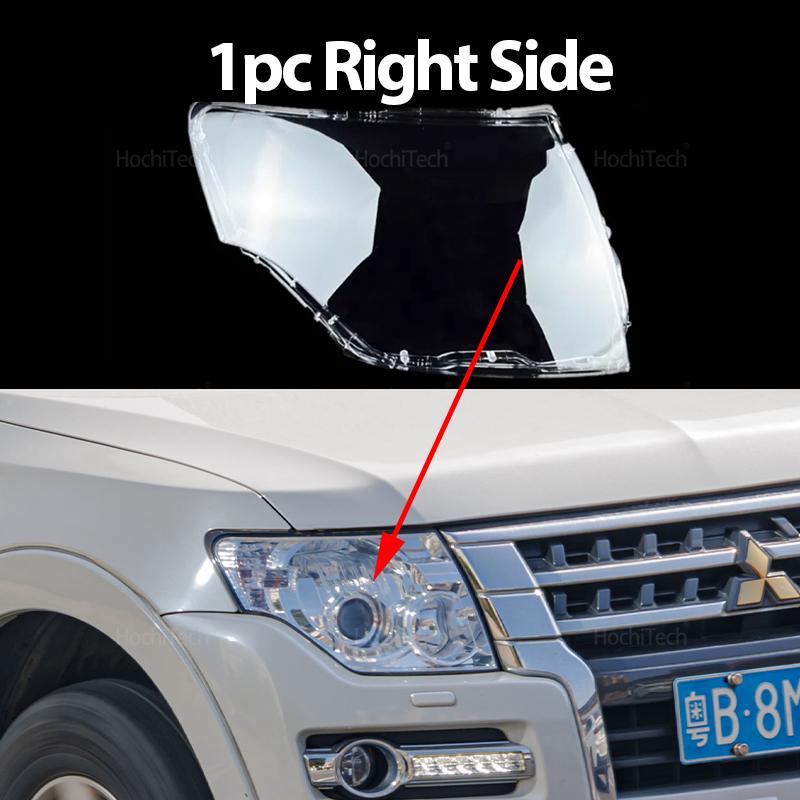 1 Pair Front Headlight Cover For Mitsubishi Pajero V87 V93 V97 2007-2020 Car Headlamp Cover Transparent Lampshade Hood Shell