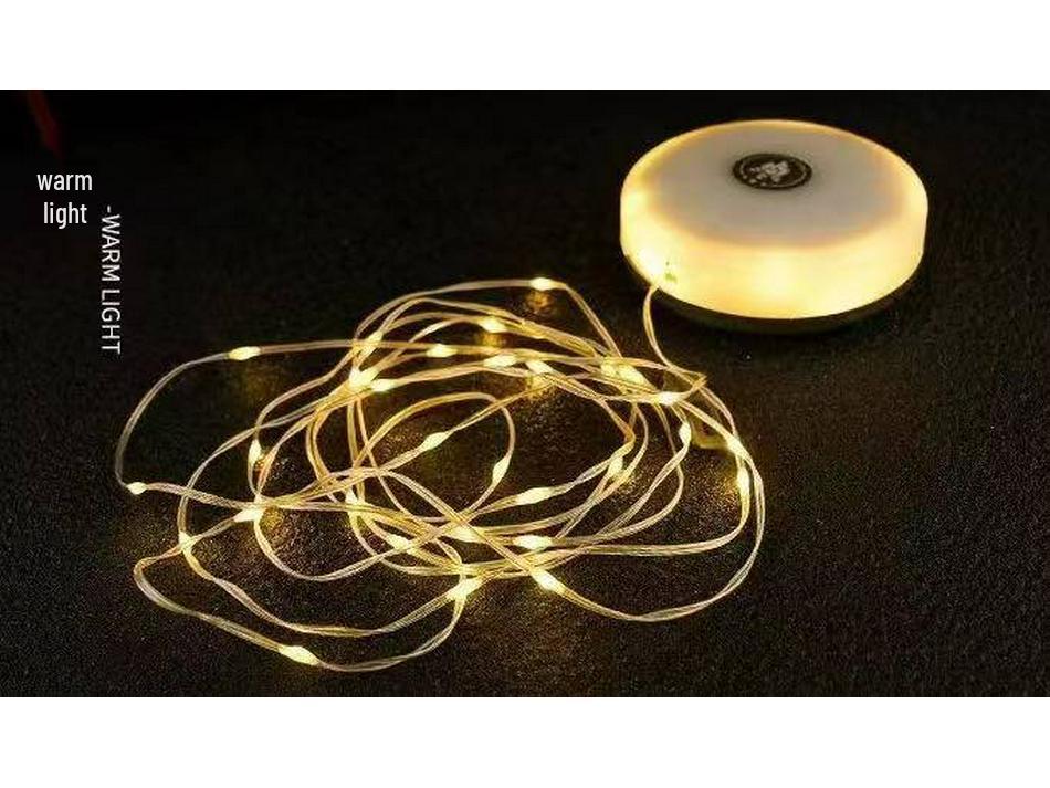 Foldable LED Waterproof Camping Lantern with Long Battery and Portable String Lights
