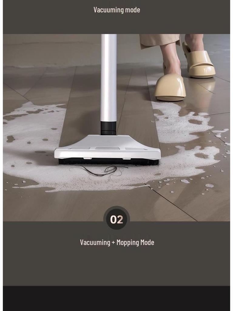 Portable All-in-One Handheld Wireless Vacuum and Mop for Home and Car Cleaning
