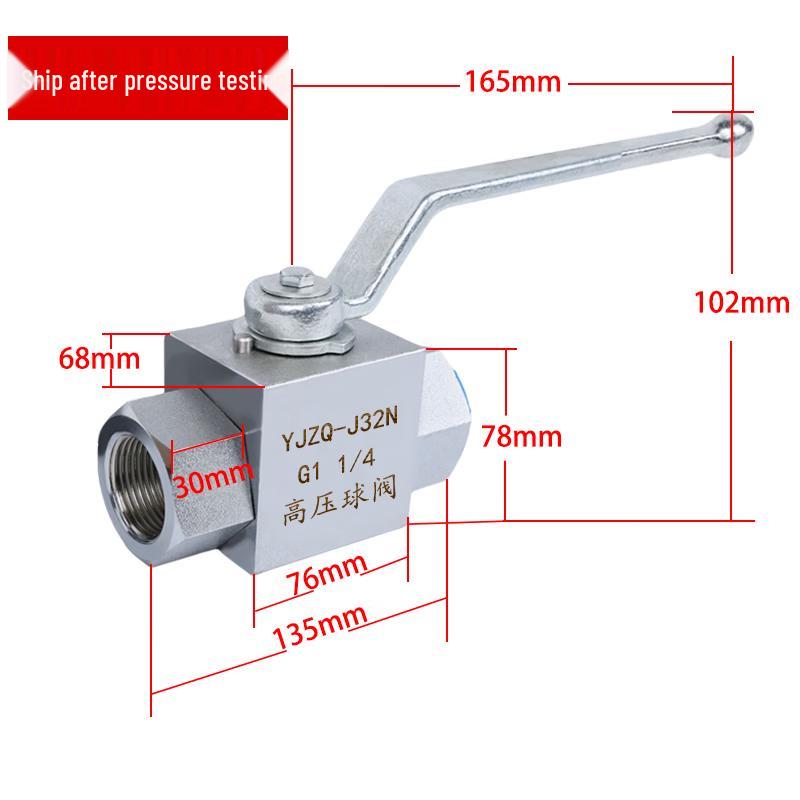

Carbon Steel High-Pressure Hydraulic Ball Valve