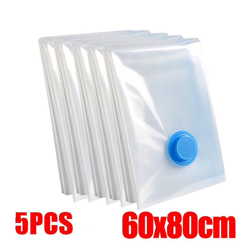 4pcs Thickened Vacuum Compression Bag, Transparent Quilt Vacuum Bag, Storage Bag, Household Clothing Storage And Sorting Bag